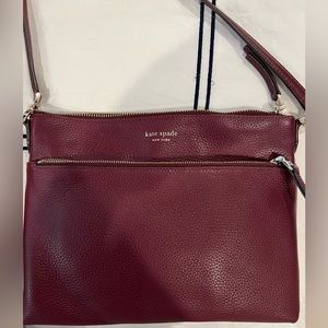 Kate Spade maroon color crossbody
